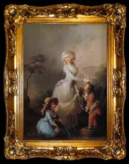 framed  Louis-Leopold Boilly La Preference maternelle, ta009-2
